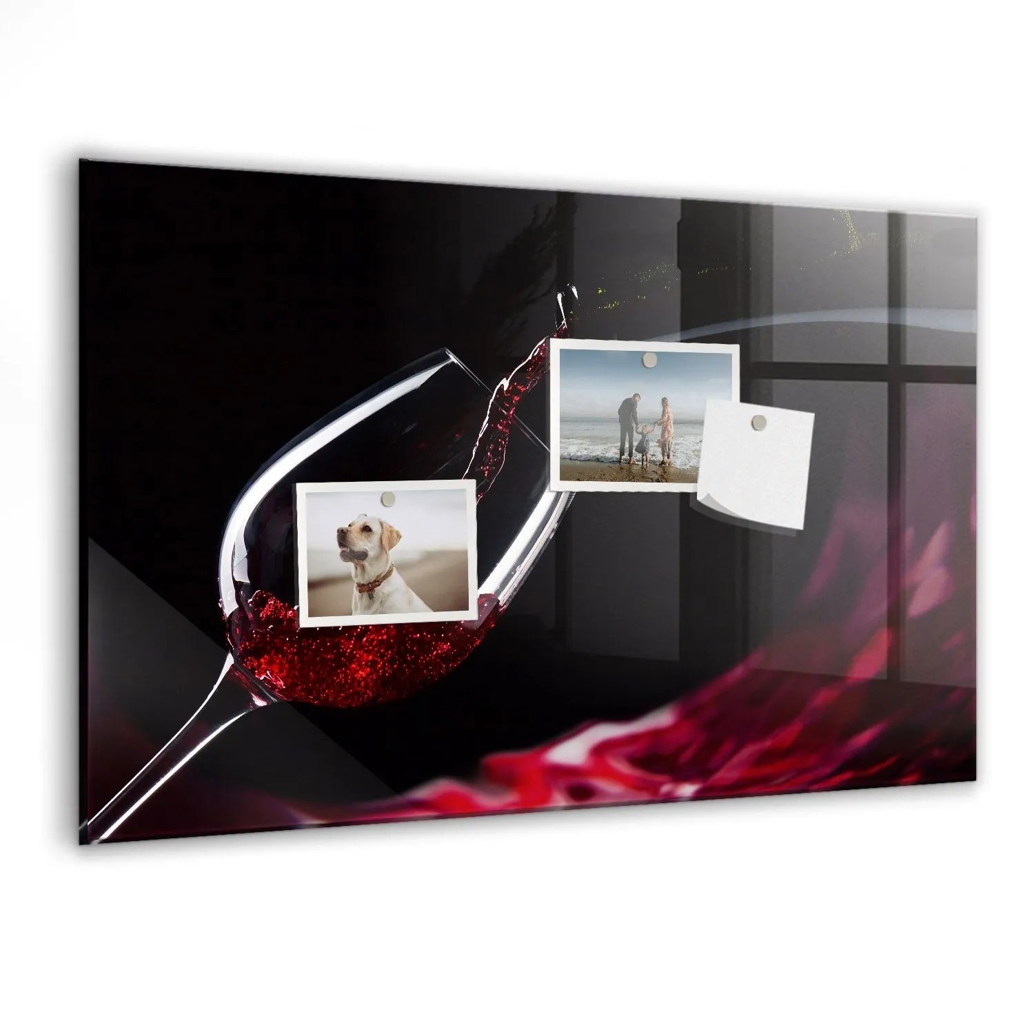 Tulup Magnettafel Glas Wein 60x40 cm Magnettafel Zum Schreiben Weißer Marke günstig online kaufen