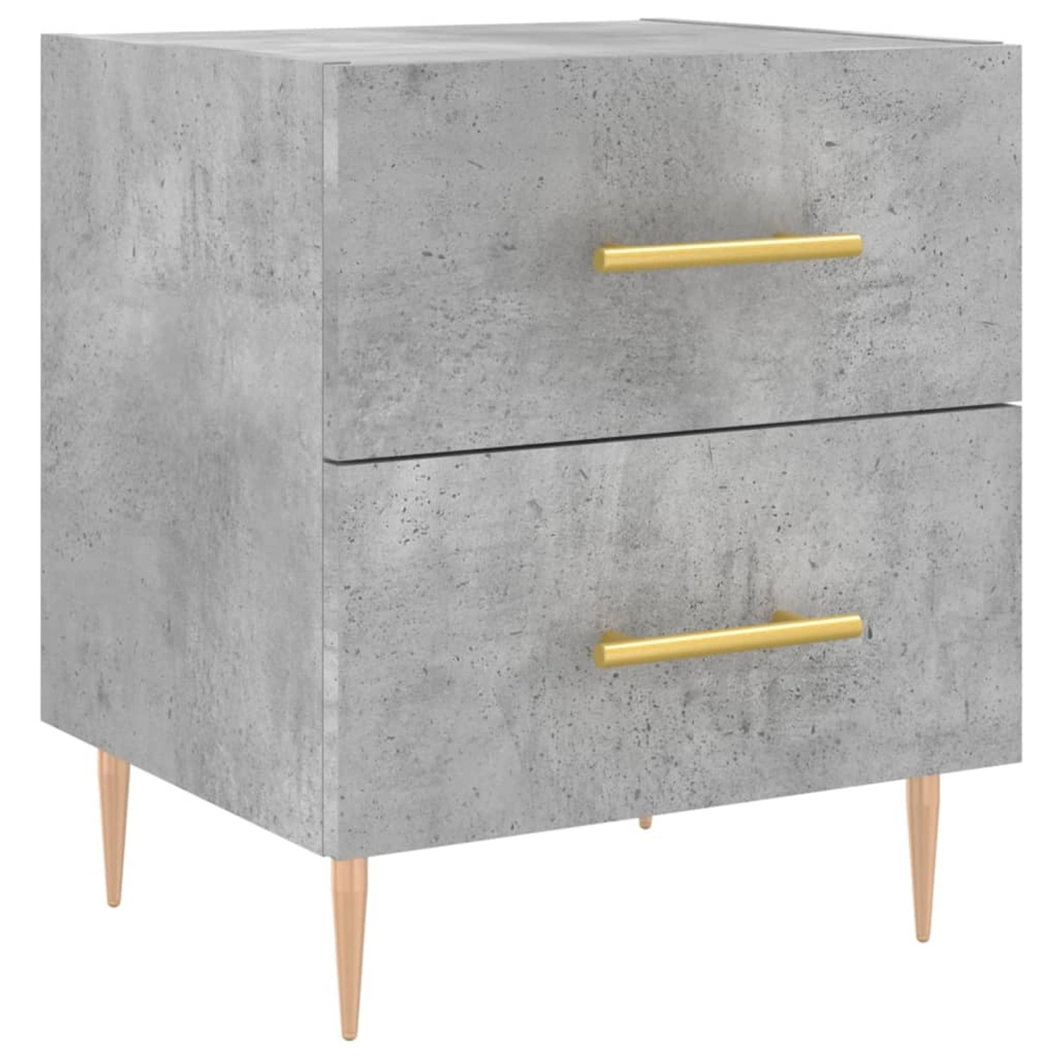 vidaXL Nachttisch Betongrau 40x35x47,5 cm Holzwerkstoff Modell 14 günstig online kaufen