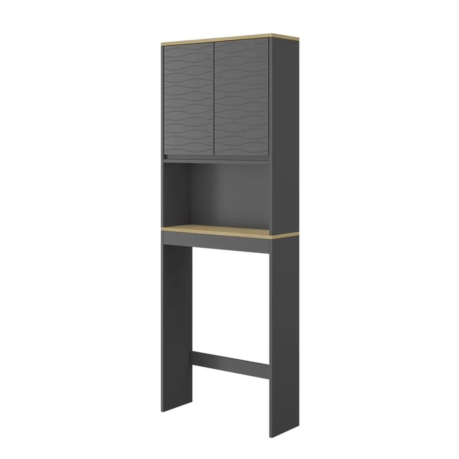 Vicco Toilettenschrank Livia Anthrazit 60 x 163