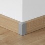 Parador Außenecke in Alu-Optik für Sockelleisten SL 3/6/18, Zubehör für Laminat & Parkett.