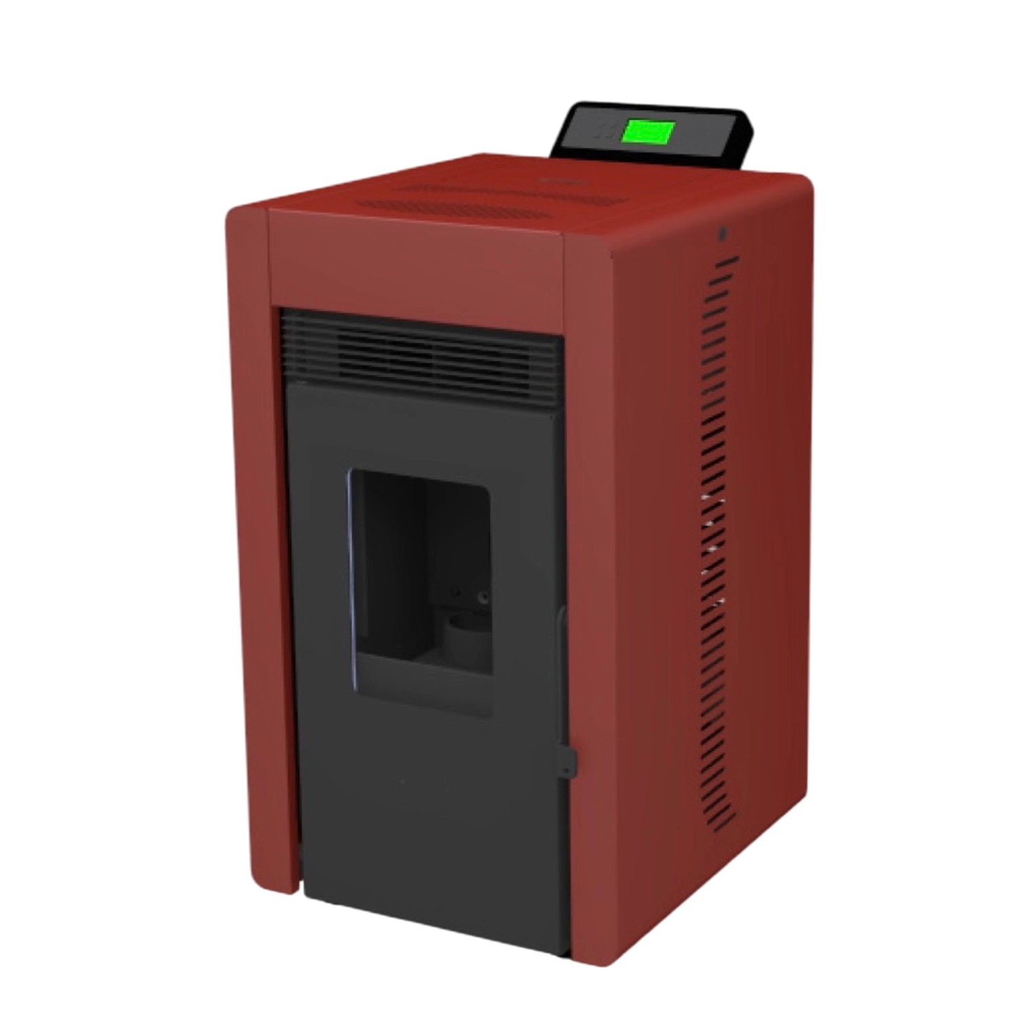 SCHENGER Pelletofen HLP3402 Rot A++ 5,5kW Vollautomatisch+WIFI+Eco Modus günstig online kaufen