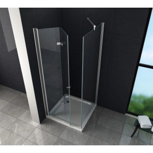 Glasdeals Falttür Duschkabine 8 mm Glas Dusche ONTO 90 x 75 x 195 cm 3105