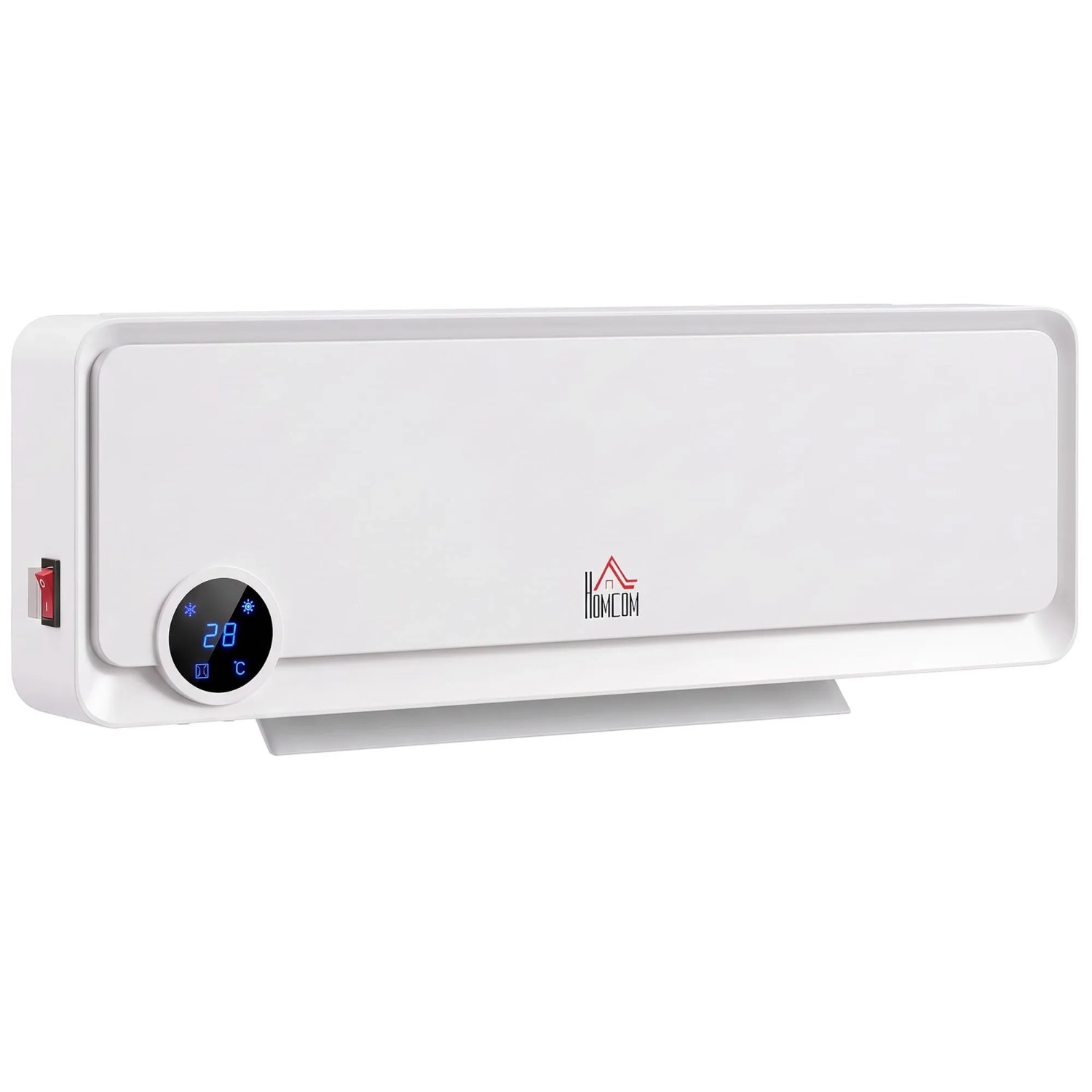 HOMCOM Heizlüfter Kunststoff 56L x 11,7B x 18,5H cm Weiß