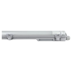 Graue E2 Elektro LED Feuchtraum-Wannenleuchte Classic M 18W, Detailansicht.