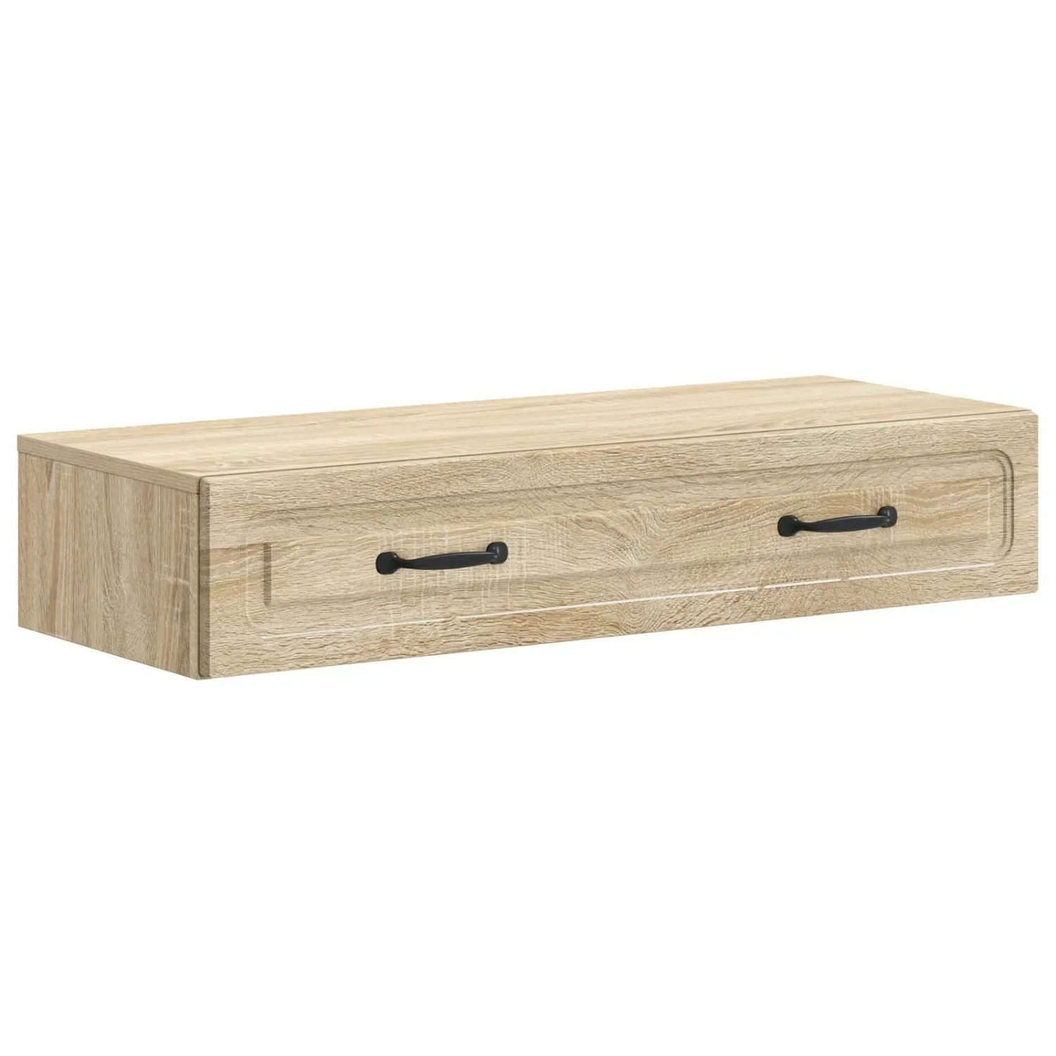 vidaXL Wandmontierter Beistelltisch Sonoma-Eiche 87,5 x 34,5 x 17 cm 899347