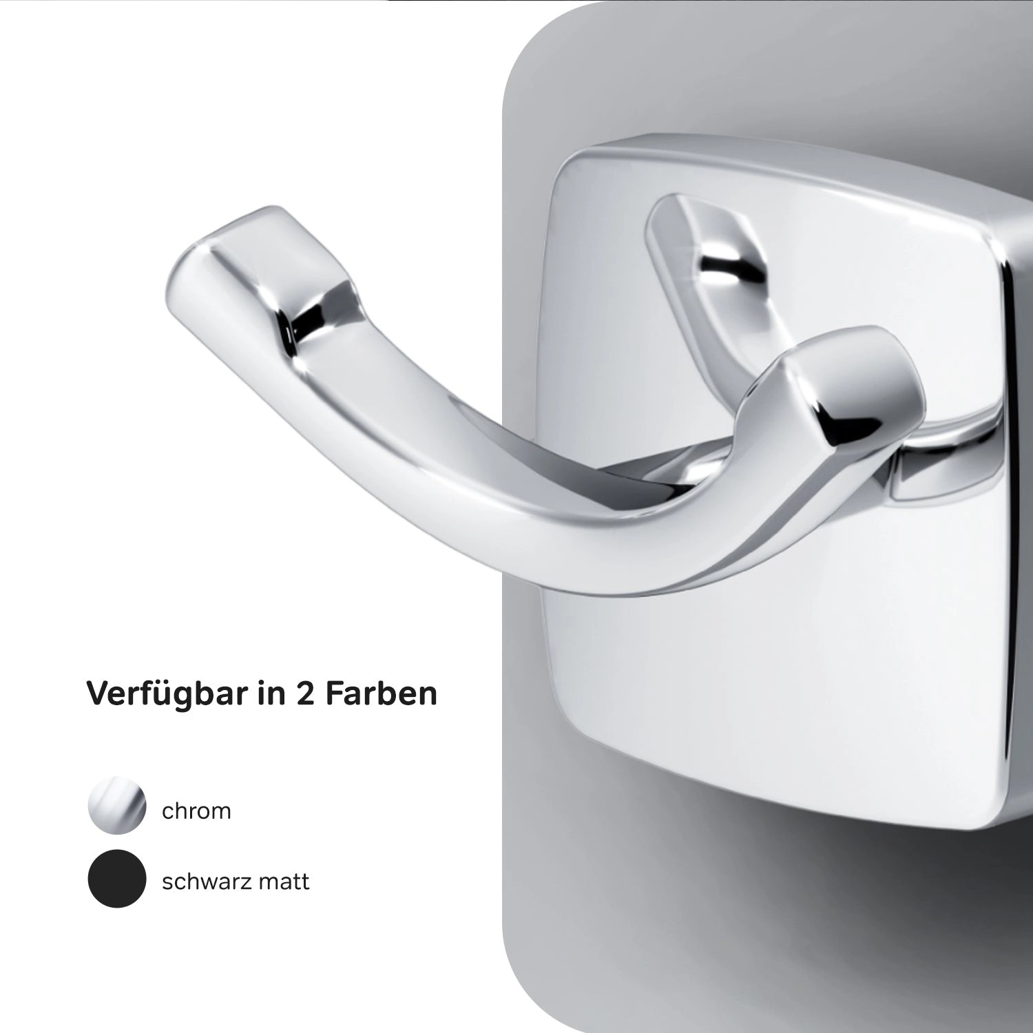 AM.PM Handtuchhaken Gem Chrom, Bad-Accessoire aus Edelstahl.