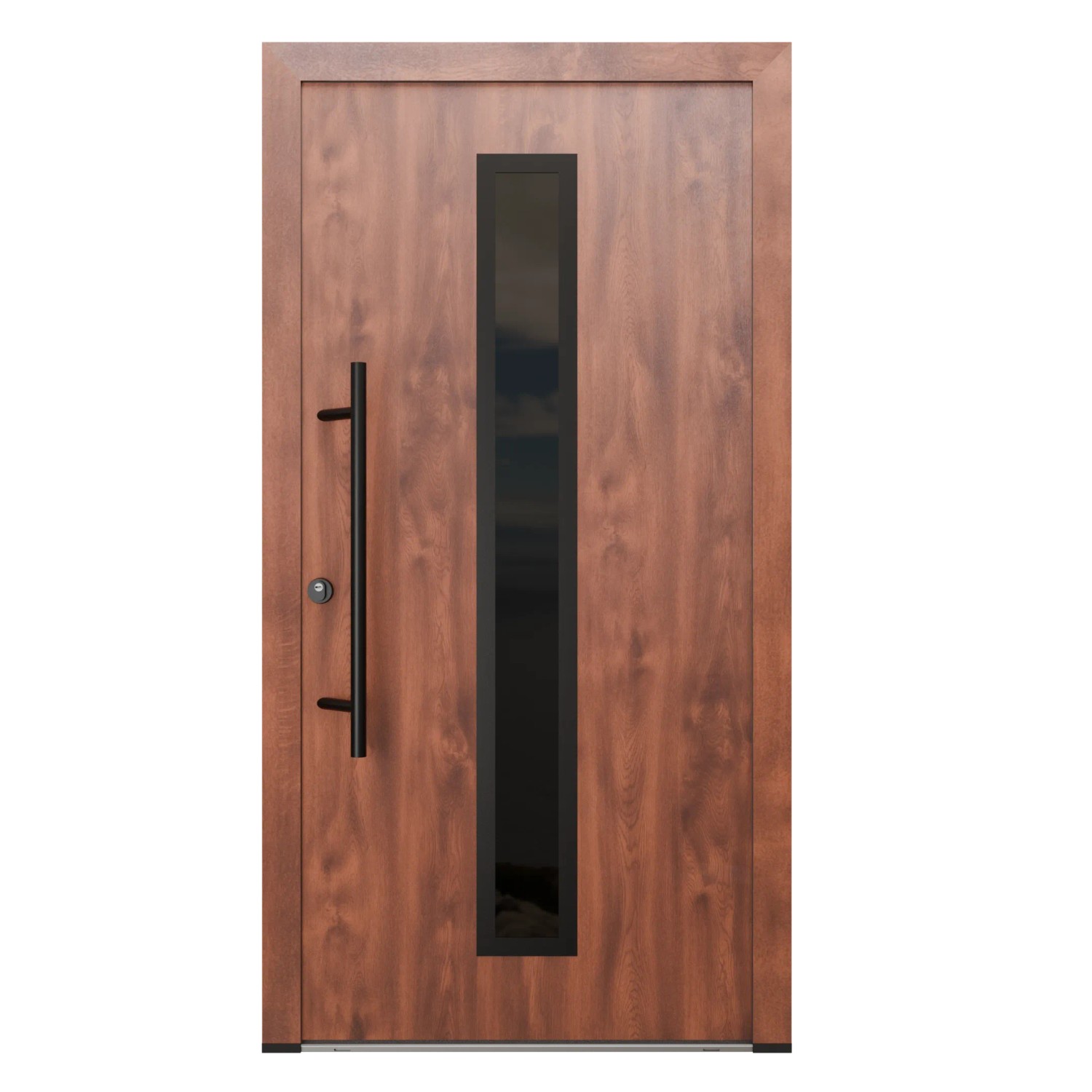 FM Türen AS68 Modell 21 1100 x 2100 Nussbaum Links Innen Beschläge Set 13 Glas 09