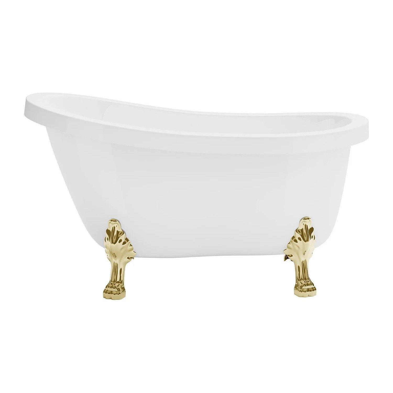 Vente-unique Freistehende Badewanne Mit Füßen Nisos Weiß 145 cm