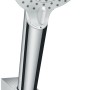 Hansgrohe Crometta Brausehalter-Set, Weiß-Chrom, mit Brauseschlauch (160cm).