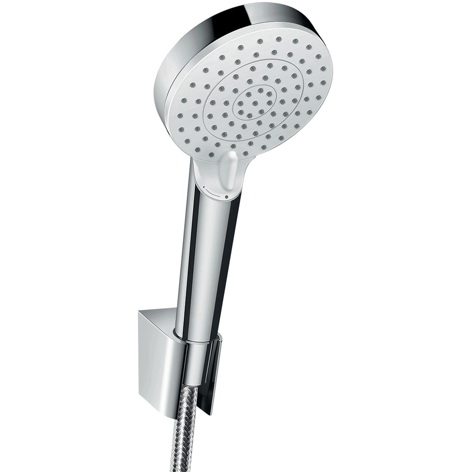 Hansgrohe Brausehalter-Set Crometta Vario mit Brauseschlauch 160 cm Weiß-Ch günstig online kaufen