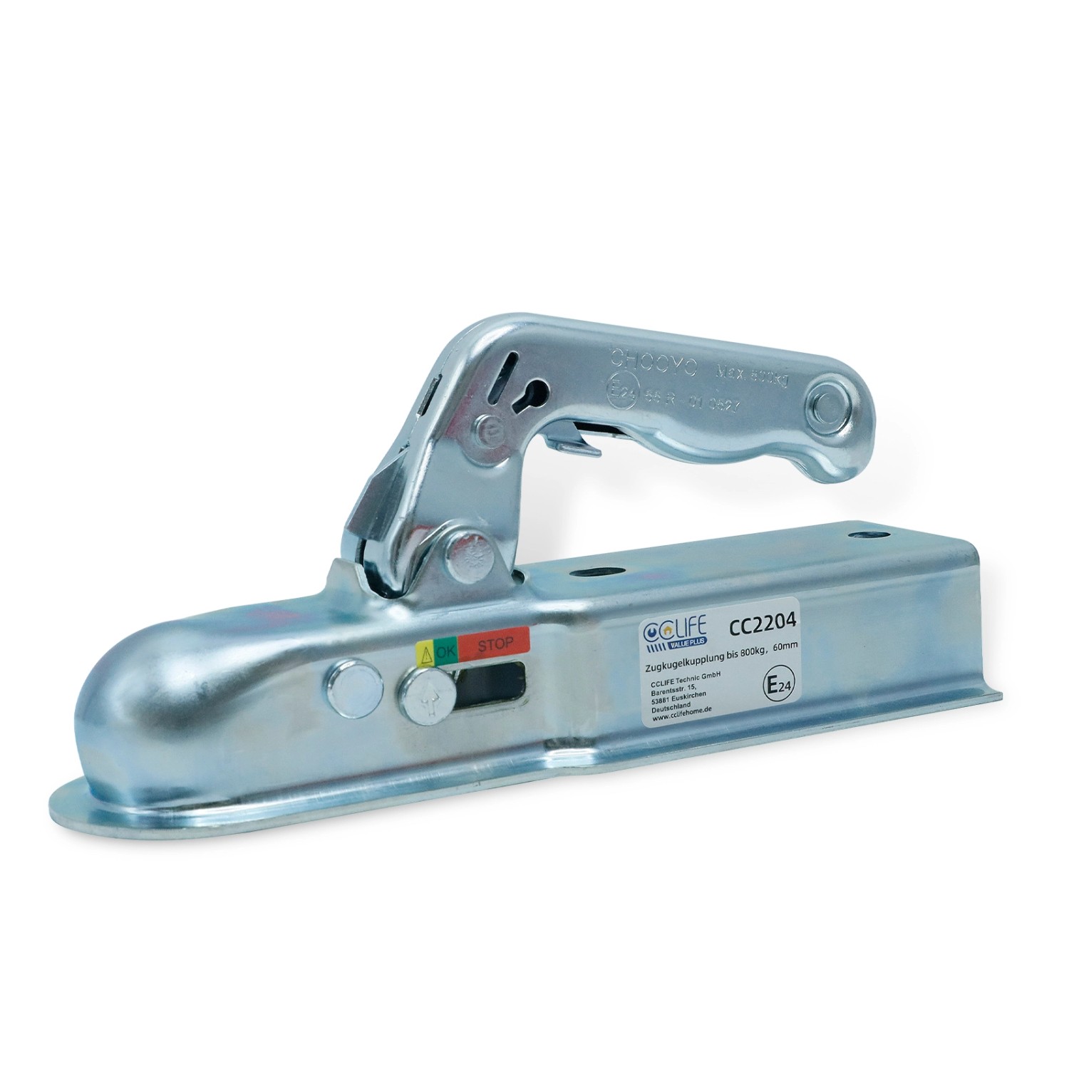 CCLIFE Zugkugelkupplung 800kg Zugmaul Anhanger Vierkant 60mm PKW Universal