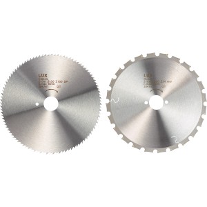 LUX Kreissägeblatt-Set Holz, 2-teilig, Ø 210 mm. Sägeblätter für Hand- und Tischkreissägen.