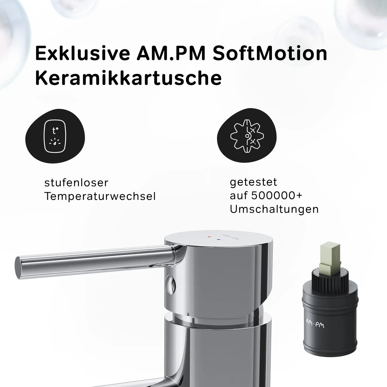 AM.PM Einhebel-Waschtischarmatur Spike Wasserhahn Bad aus Messing 