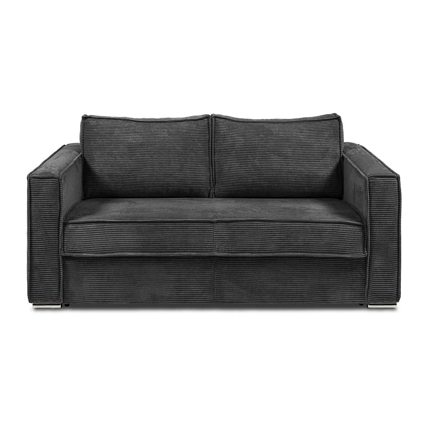 Vente-unique Schlafsofa Loreto Anthrazitgrau 215 cm