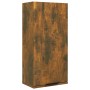 vidaXL Wandschrank in Räuchereiche Optik, 32x20x67 cm, ideal für Bad oder Büro.