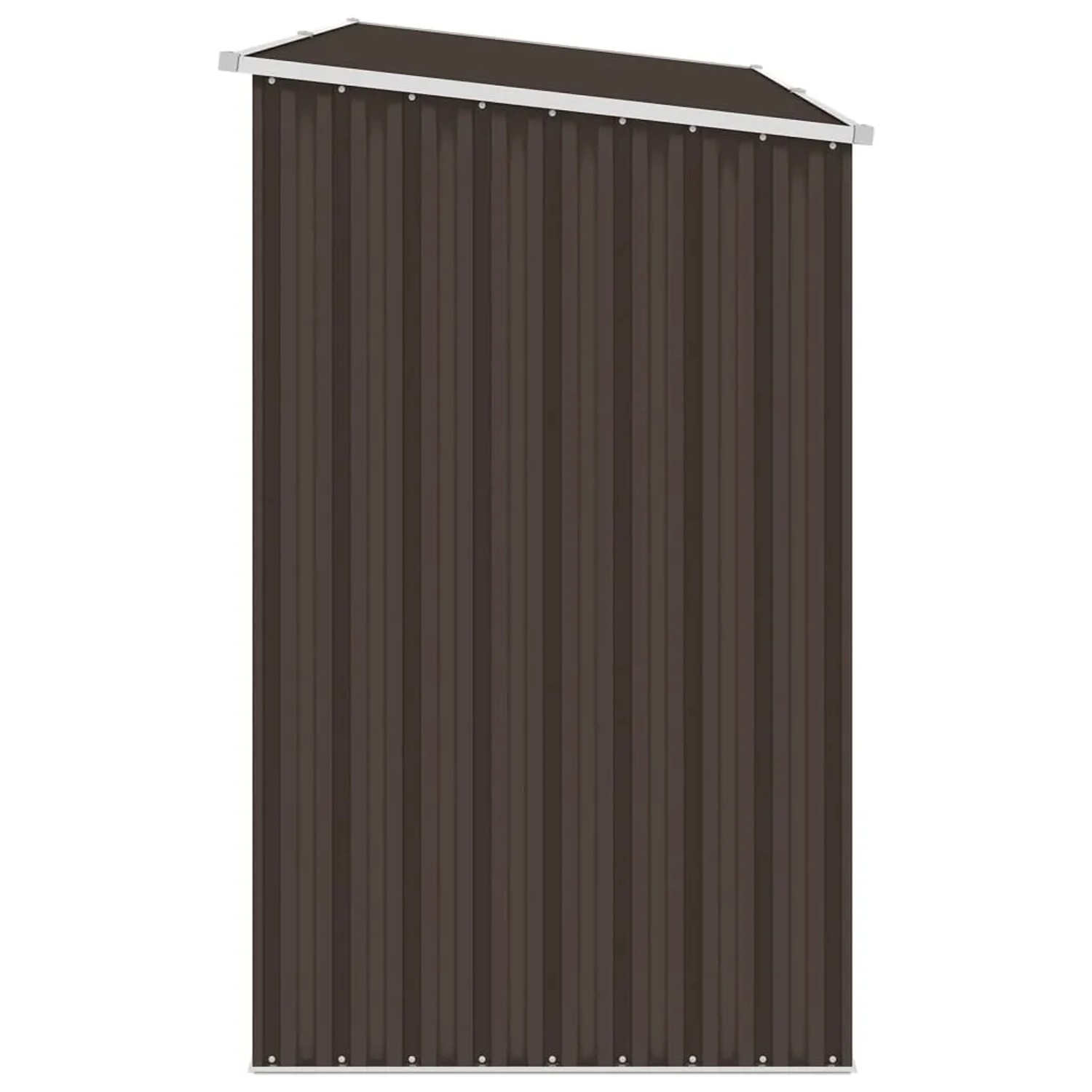 vidaXL Garten Brennholzlager, braun, aus verzinktem Stahl. Ideal zur Lagerung von Brennholz und Gartengeräten.
