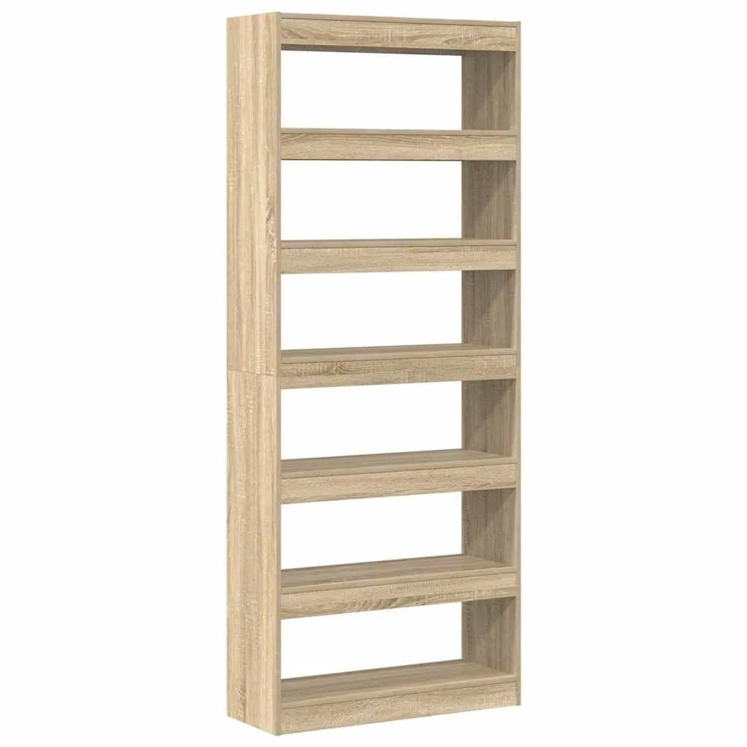 vidaXL Bücherregal Sonoma-Eiche 80 x 30 x 198 cm Holzwerkstoff 3333918 günstig online kaufen