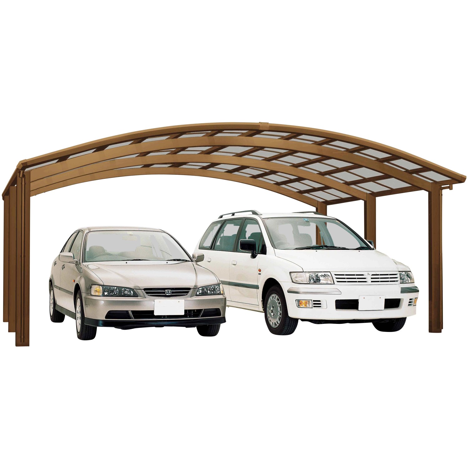 Ximax Alu Doppelcarport Portoforte Typ 110 Bronze 542 x 495 cm Sonderfertig günstig online kaufen