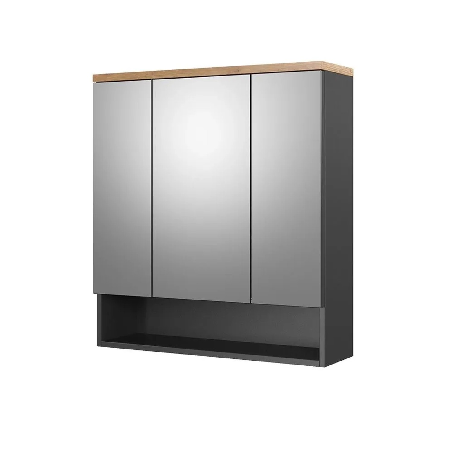Vicco Badspiegelschrank Eden Anthrazit 70 x 78