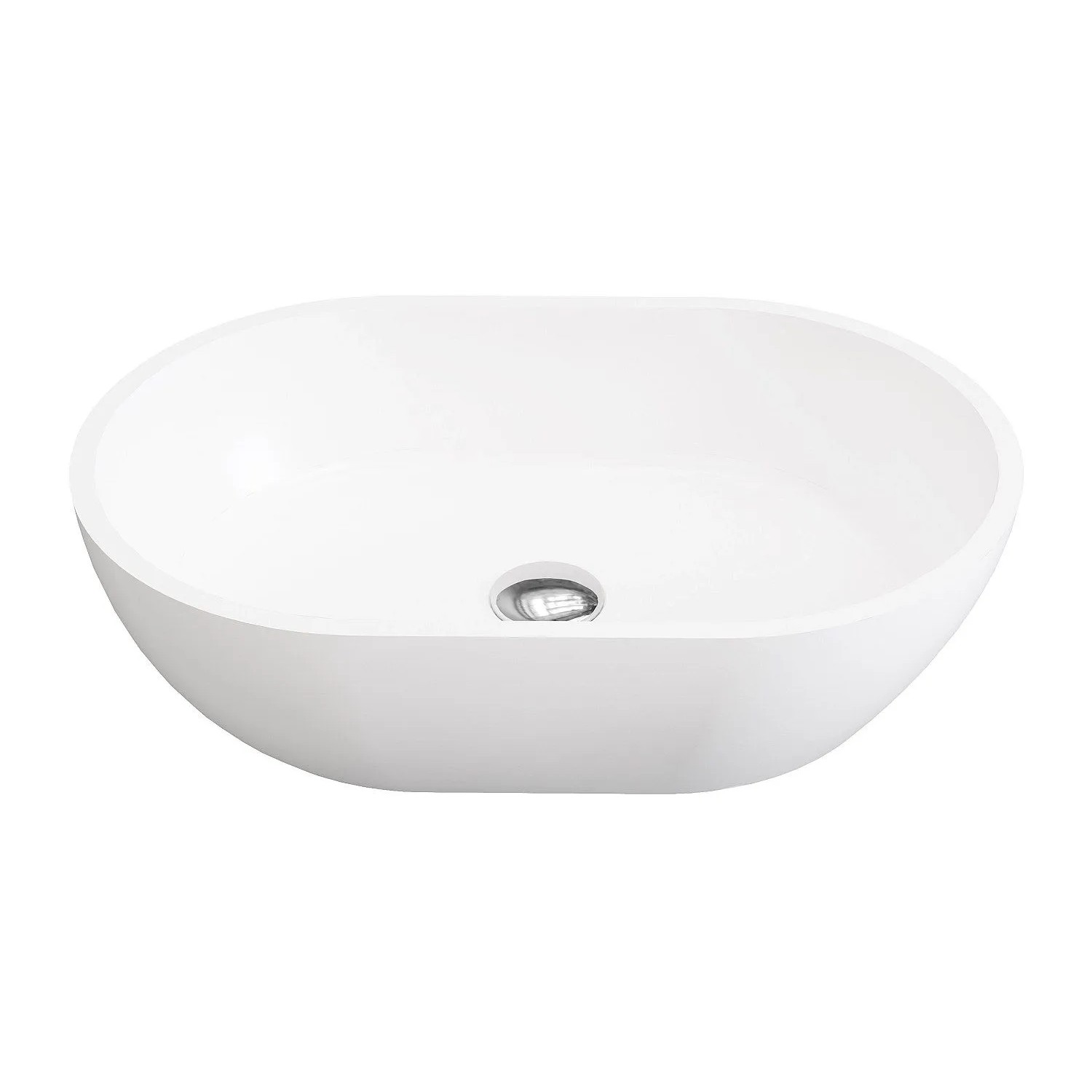 Vente-unique Aufsatzwaschbecken Sengli Weiß 58 cm
