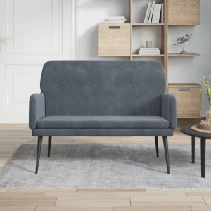 vidaXL Sitzbank Dunkelgrau 108x79x79 cm Samt 351415