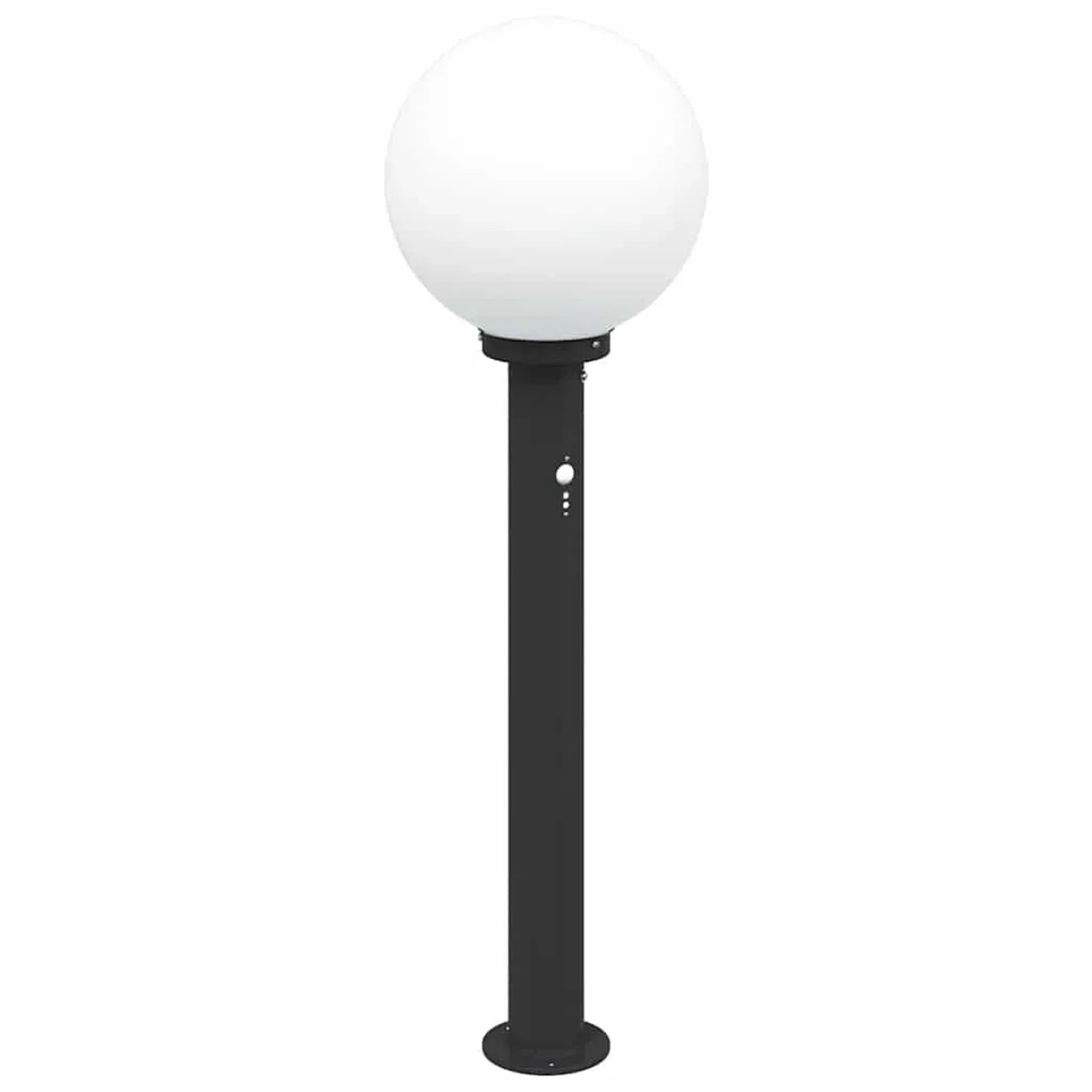 vidaXL Pollerleuchte mit Sensor 80 cm Schwarz IP44 4006115