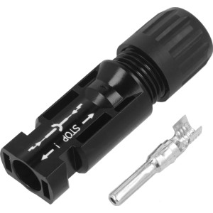 Stäubli Kupplungsstecker Multi-C PV-KST4/6II-UR mit Kontaktstift für Photovoltaik-Anlagen.