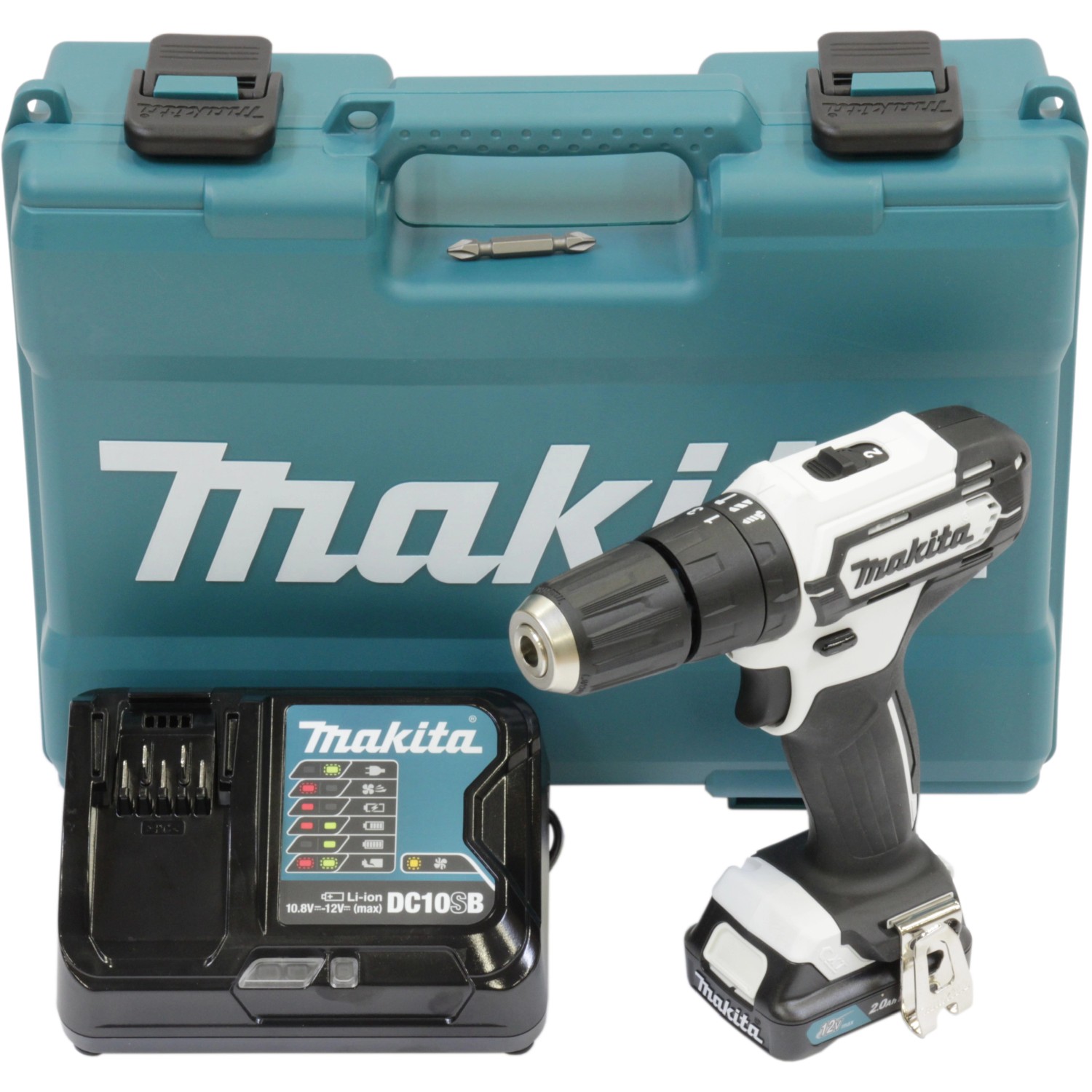 Makita Akku-Schlagbohrschrauber HP333DSAW inkl. 2 Ah Akku mit Koffer