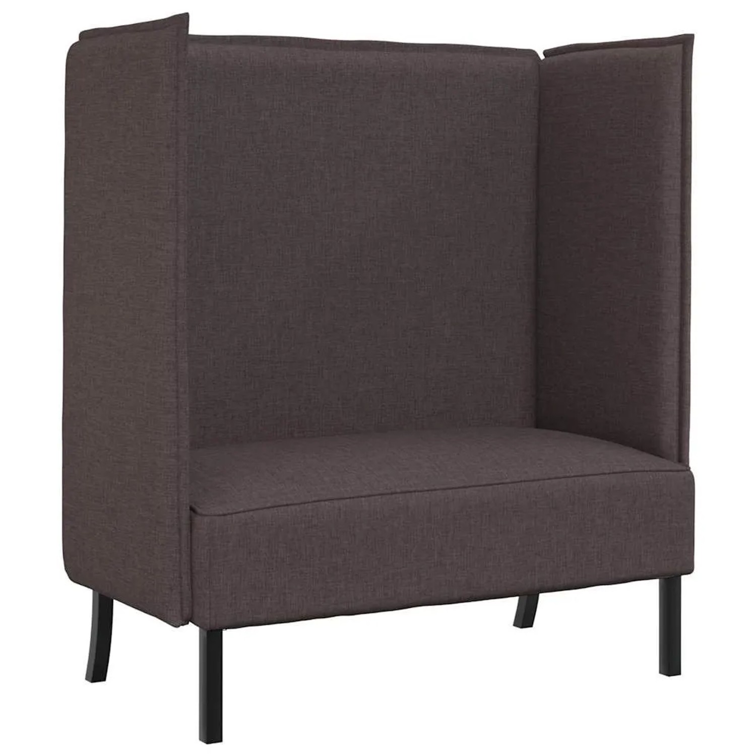 vidaXL Hoher Rücken Sofa 101cm Dunkelbraun Stoff 42010836