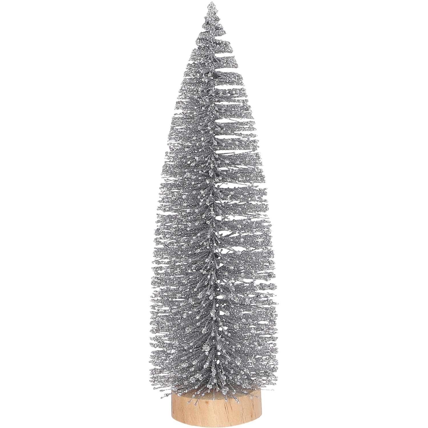 Baum Holzfuß Silber Kunststoff 25 cm x Ø 8 cm günstig online kaufen