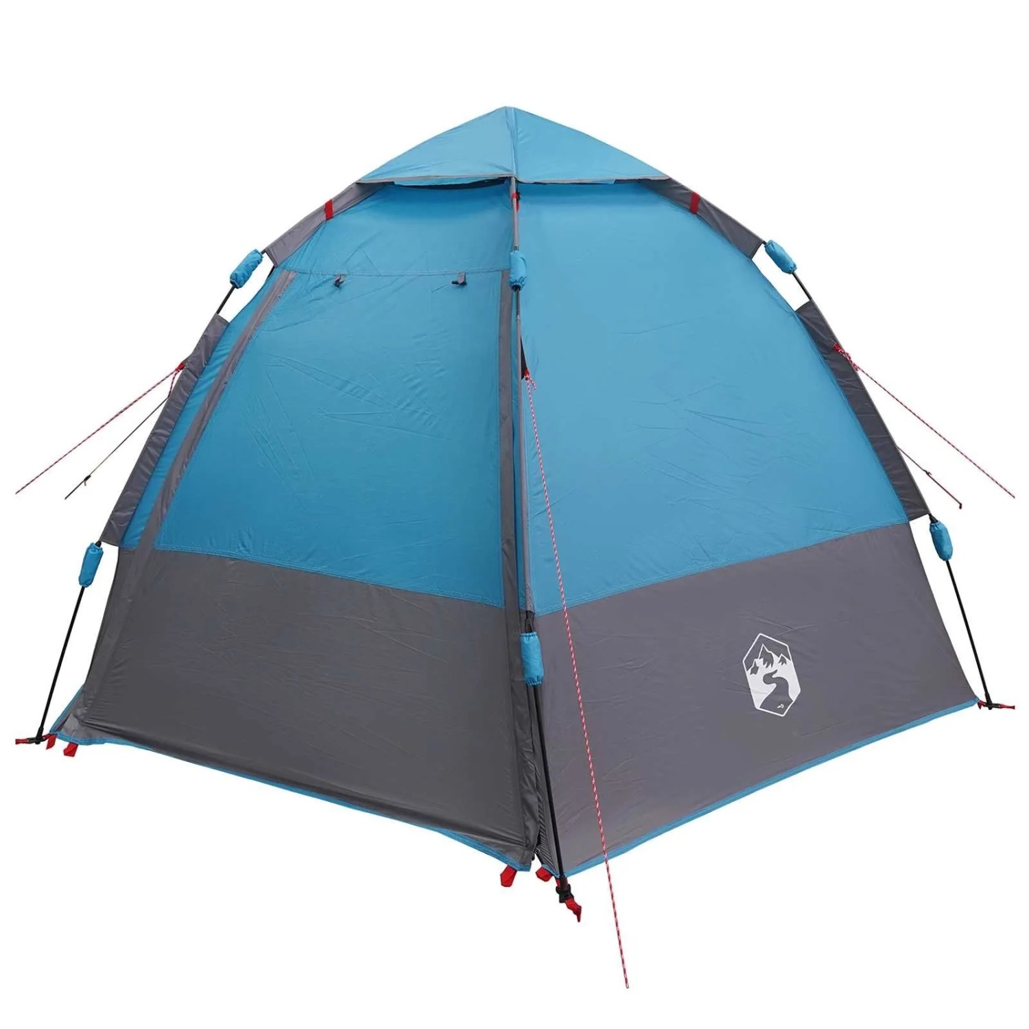 vidaXL Schnellmontagezelt mit Regenhaube für 4 Personen mit Dach Blau 42008397