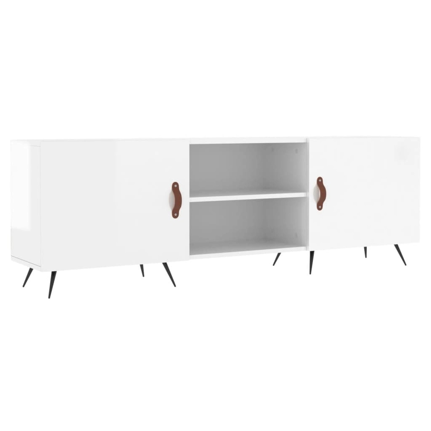 vidaXL TV-Schrank Hochglanz-Weiß 150x30x50 cm Holzwerkstoff 829070 günstig online kaufen