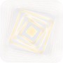 Moderne, dimmbare LED Deckenleuchte Jocelyn, 50 cm, Weiß, mit Farbwechsel und Smart Home Funktion.