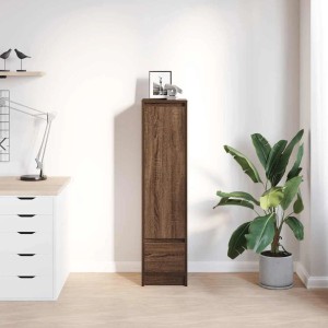 vidaXL Highboard Braun Eichen-Optik 29,5x34x119,5 cm Holzwerkstoff 861658