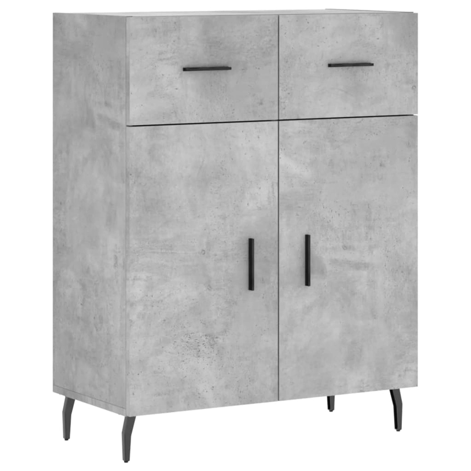vidaXL Sideboard Betongrau 69,5x34x90 cm Holzwerkstoff 828000 günstig online kaufen