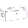 DELUKE Aluminiumbox Mit Deckel Abschließbar Alubox Deichselbox Alu Anhängerbox Werkzeugkiste Transportbox Metallkiste 70x31x27cm Schwarz_8
