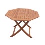 Merxx Klapptisch, achteckig, Ø 110 cm, Eukalyptusholz, ideal für Garten und Terrasse.