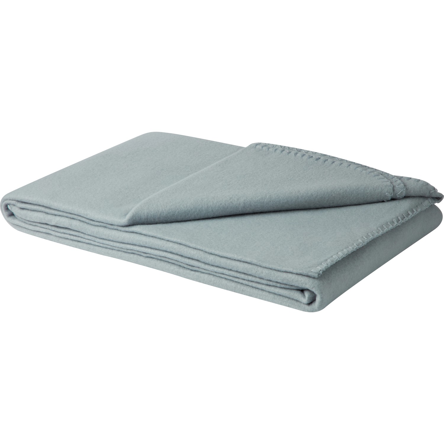 Fleecedecke Uni 130 cm x 160 cm Grau