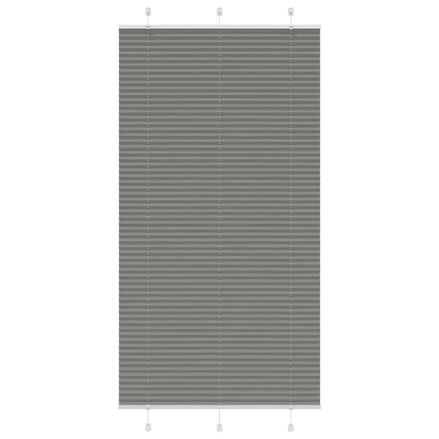 vidaXL Plissee Anthrazit 110x200 cm Stoffbreite 109,4 cm Polyester 4015111 günstig online kaufen