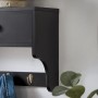 Schwarze Wandgarderobe mit 2 Schubladen und 5 Haken von SoBuy, MDF.