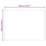 vidaXL Kunstschaffell Teppich Tafalla Weiß 240 x 340 cm Polyester 42021464_10