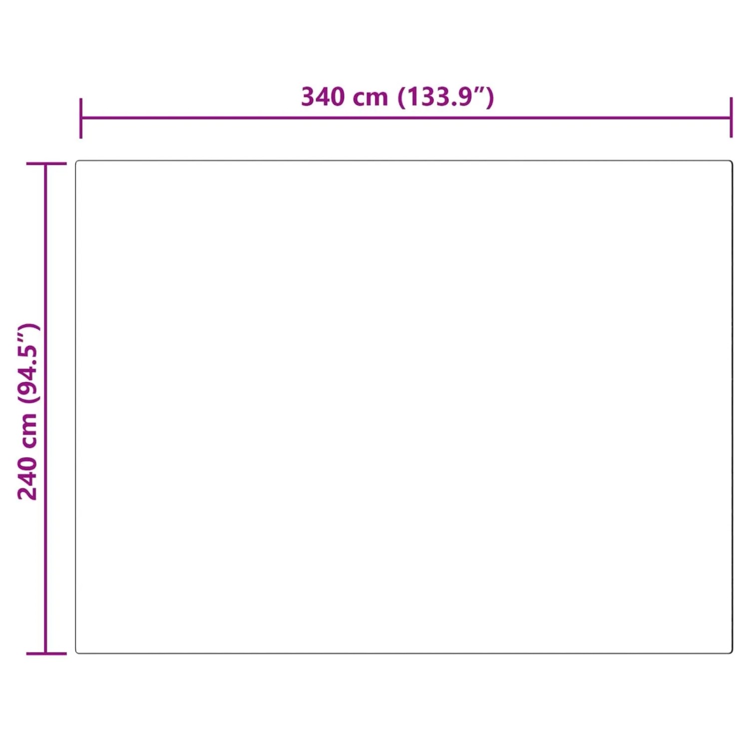 vidaXL Kunstschaffell Teppich Tafalla Weiß 240 x 340 cm Polyester 42021464_10