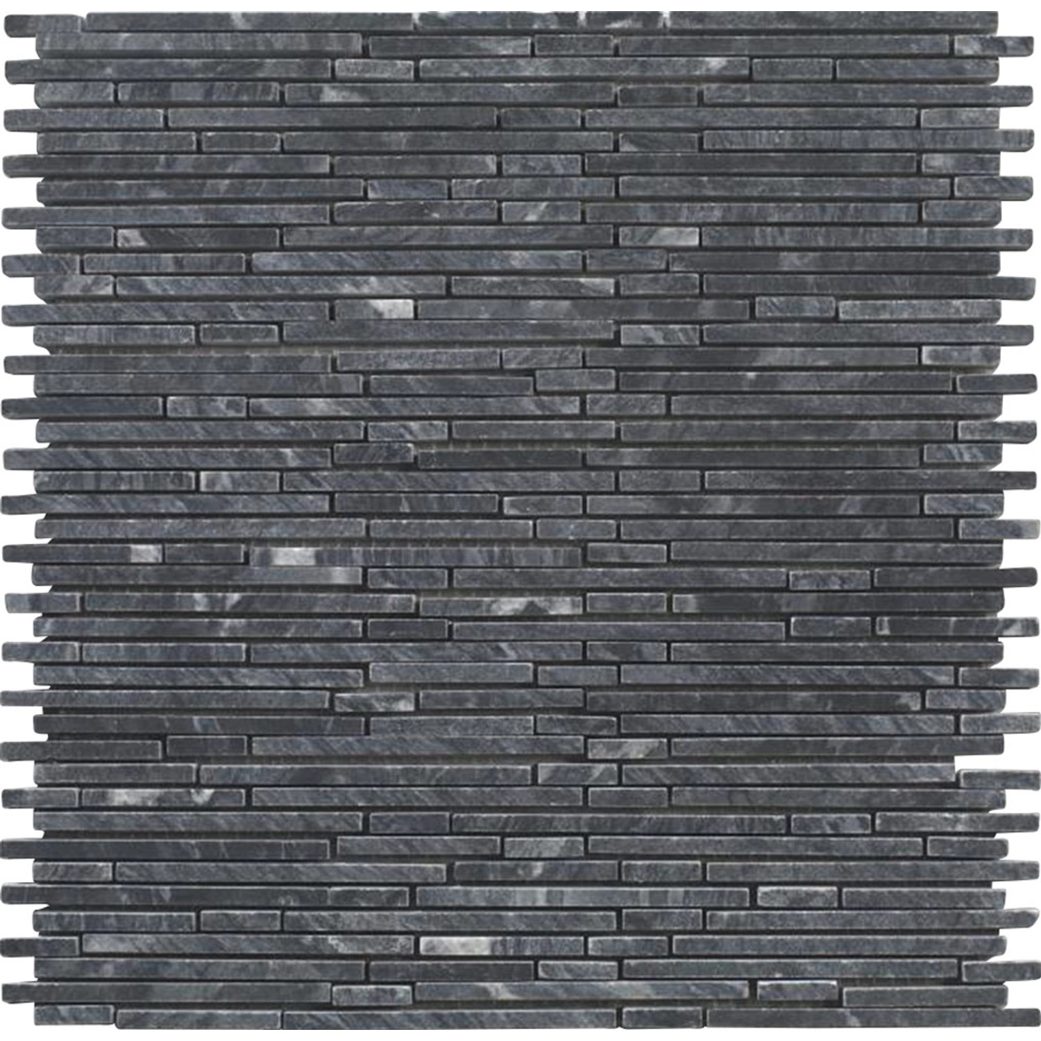 Mosaikmatte Superslim Negro Glacia 30,5 cm x 30,5 cm