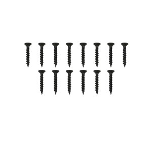 Schwarze Schrauben für ECD Germany Tischbeine A-Form, 14 Stück.