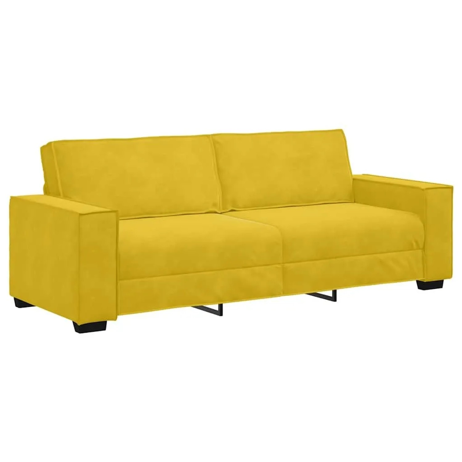 vidaXL 3-Sitzer-Sofa Gelb 180 cm Samt 4105036 günstig online kaufen