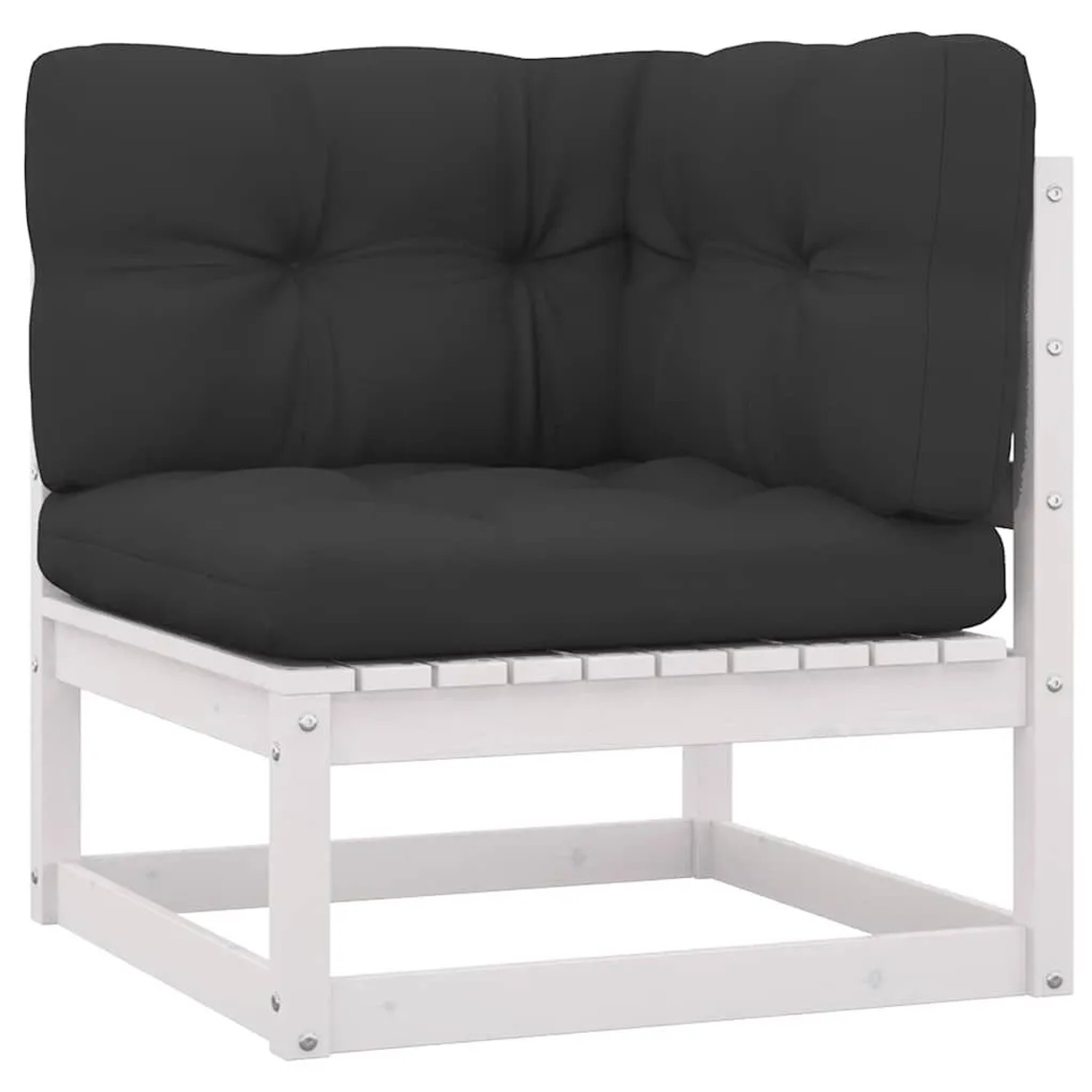 vidaXL Garten-Ecksofa mit Kissen Massivholz Kiefer 805716