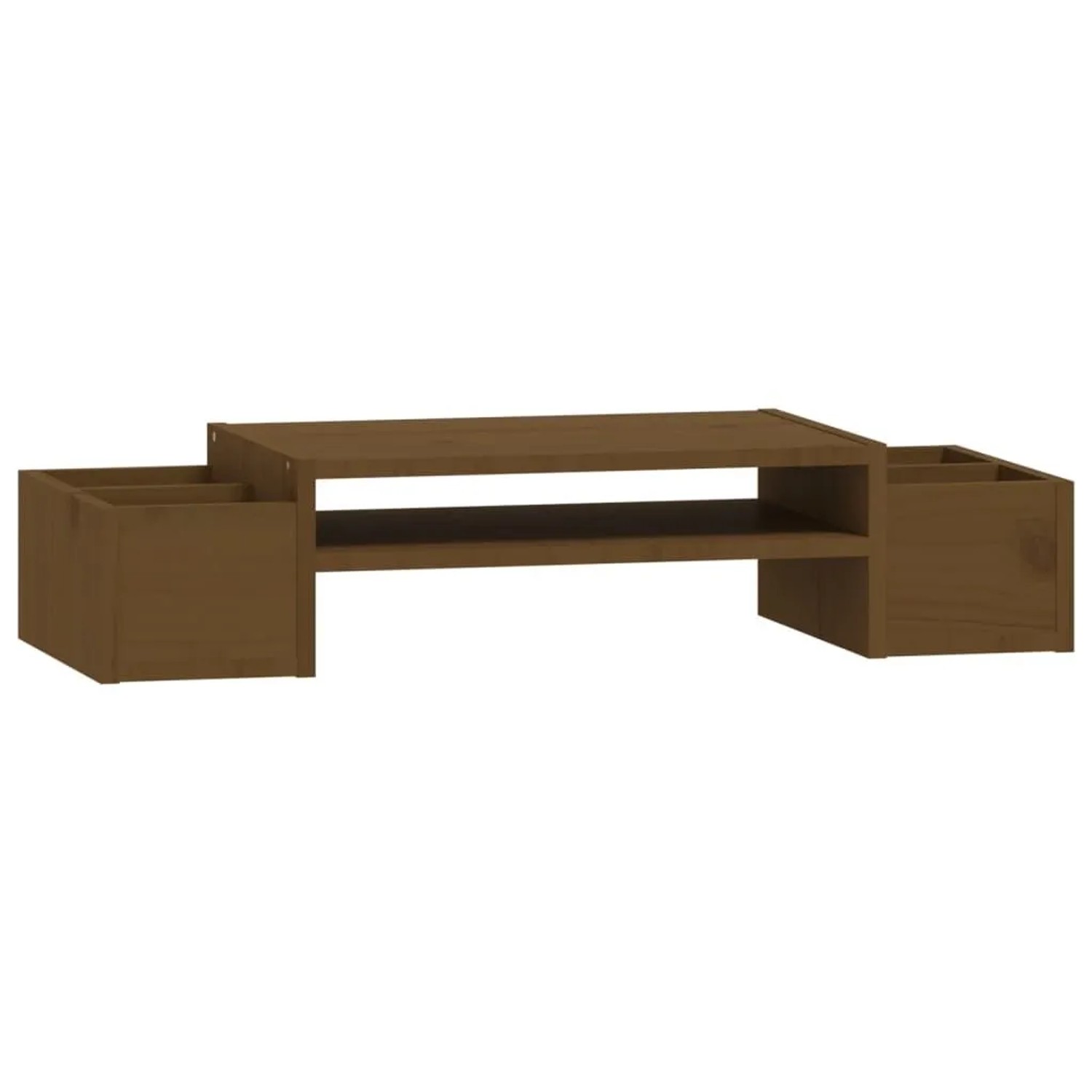 vidaXL Monitorständer Honigbraun 70x27,5x15 cm Massivholz Kiefer 813967
