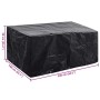 Schwarze vidaXL Gartenmöbel-Abdeckung aus Polyethylen, 240x140x90 cm, mit Ösen. Schutzhülle für Gartenmöbel.