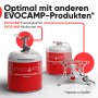 Evocamp Gaskartusche mit Campingkocher und Minikocher, optimal für Camping und Outdoor-Aktivitäten.