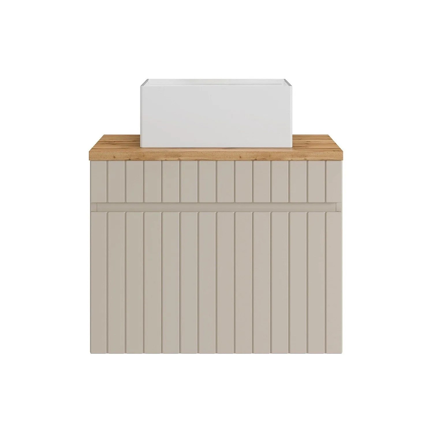 Vente-unique Einzelwaschtisch Satara Beige 60 cm